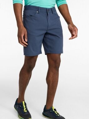 L.L. Bean Men's VentureStretch Five-Pocket Shorts size 40 Carbon Navy